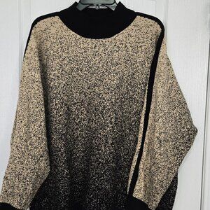 Laura Plus Gold Black Ombre Sweater